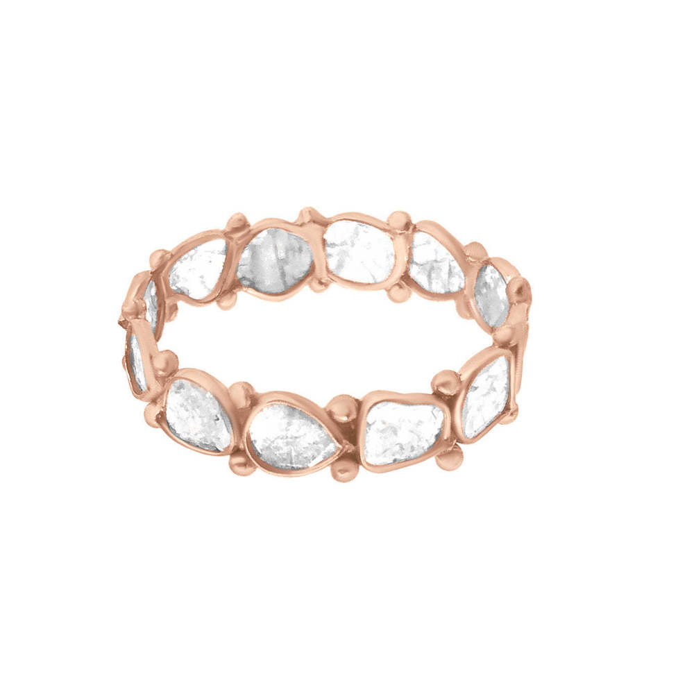 Rock & Divine Dawn Collection Luminary Diamond Eternity Band in 18K Rose Gold
